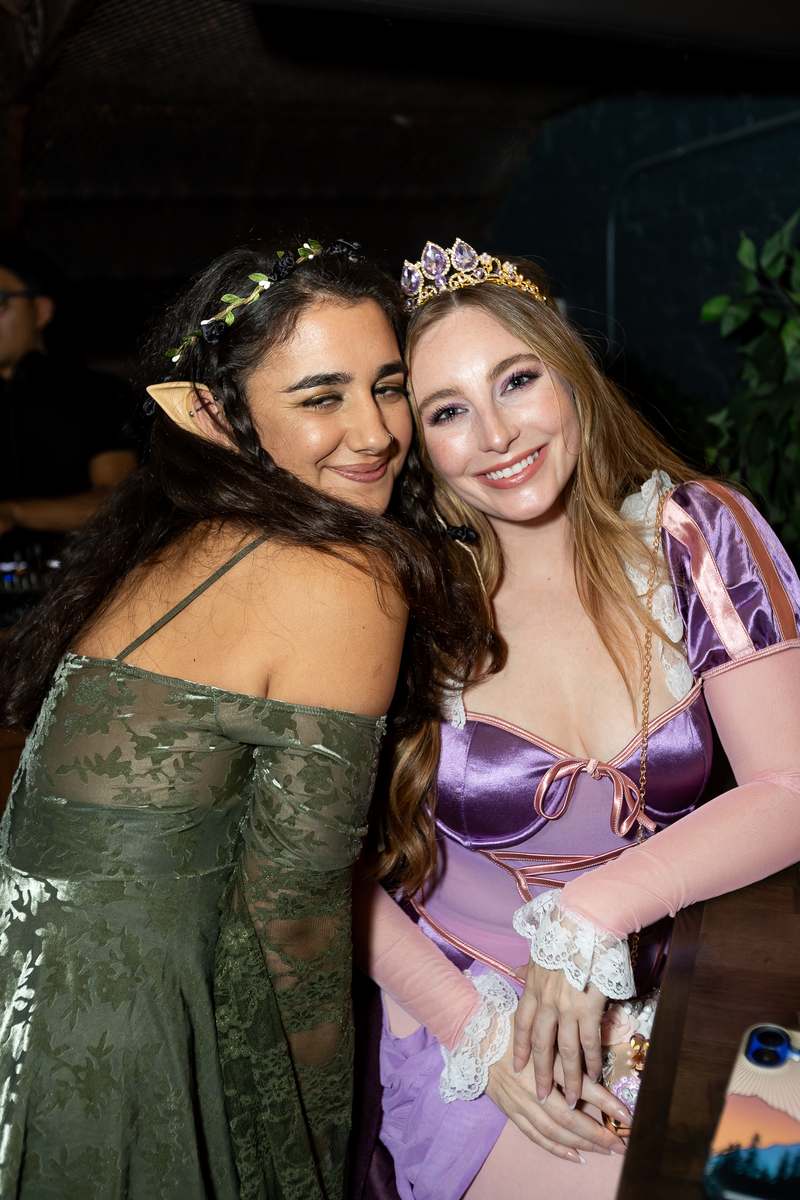 Two attendees in detailed fairy costumes at Crawlloween 2025